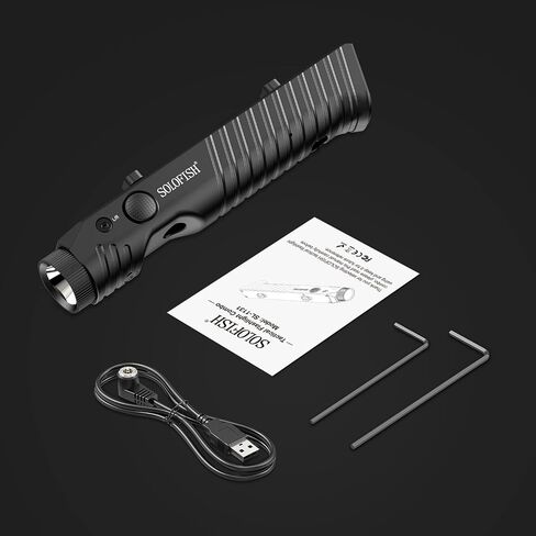 Solofish 1450 Lumens Tactical Flashlight with Green Laser Sight for Rifle in Kuwait