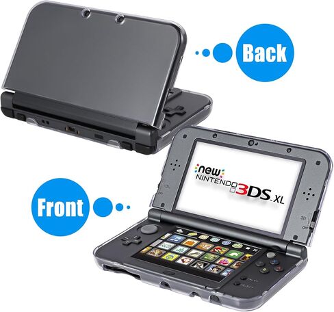 حافظة VSEER New 3DS XL مع واقي شاشة، حافظة صلبة شفافة مع فيلم PET مرن ورقيق عالي الدقة لجهاز 3DS XL/LL 2015 الجديد in Kuwait