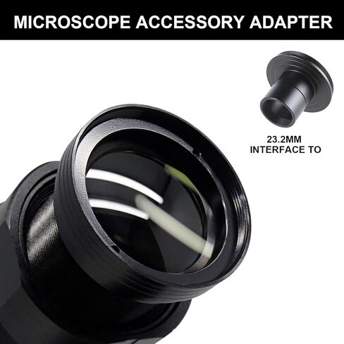 23.2mm to M42 Lens Mount Converter Compact Microscope Adapter 23.2mm Microscope Eyepiece Adapter Easy Install Mount Converter in Kuwait