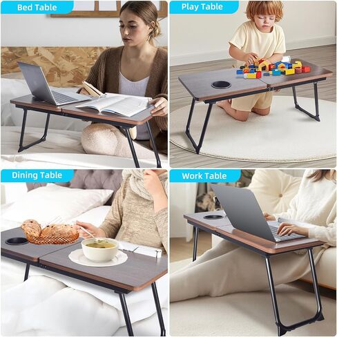XXL 28.6" Extra Large Laptop Stand - Foldable Lap Desk Bed Tray Table in Kuwait