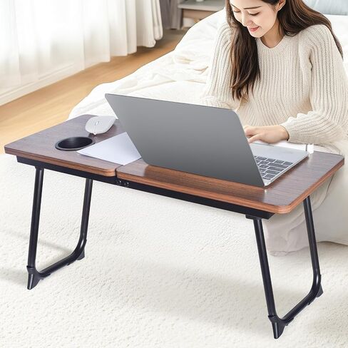 XXL 28.6" Extra Large Laptop Stand - Foldable Lap Desk Bed Tray Table in Kuwait