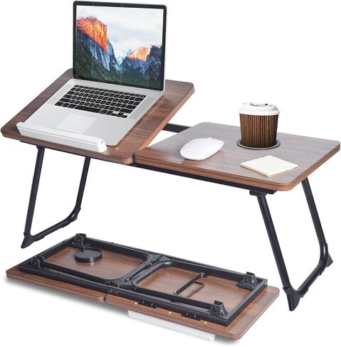 XXL 28.6" Extra Large Laptop Stand - Foldable Lap Desk Bed Tray Table in Kuwait
