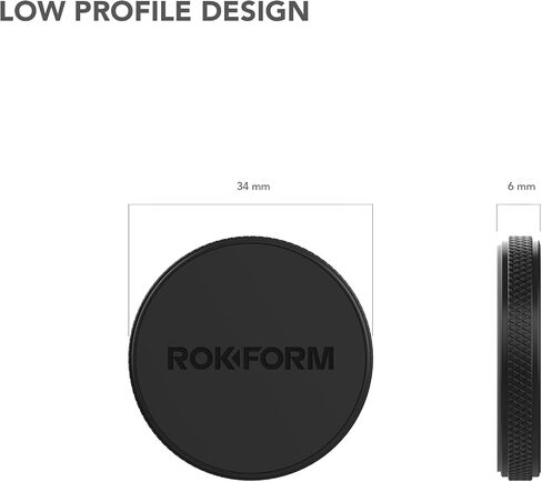 Rokform Low Pro Magnetic Car Mount, Aluminum (Black) in Saudi Arabia