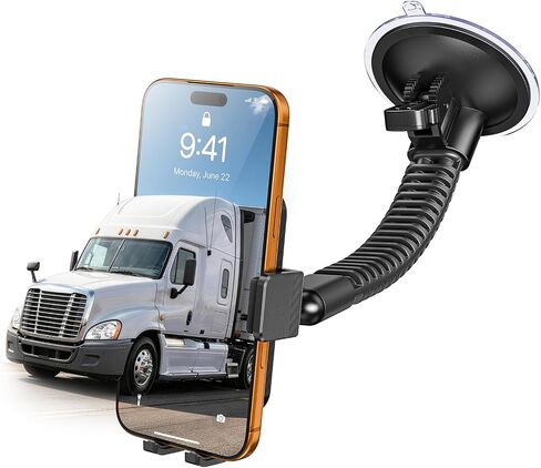 A2C Heavy Duty Truck Phone Mount, 10" Metal Long Arm Windshield Phone Mount in Kuwait