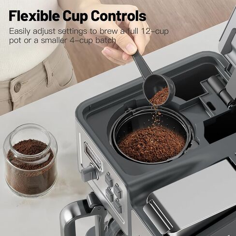 2-Way 12-Cup Programmable Brewer Coffee Maker (Silver) in Kuwait