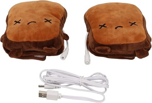 USB Heaters, Safe to Use, Winter, Cute, Cartoon Bread Shape, Hand Warmer for Women and Kids in Kuwait