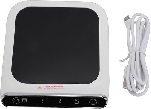 USB Powered Coffee Cup Heater 3 Temperature Control Automatic Shut Off Heating Mat Coaster for Office Travel in Kuwait