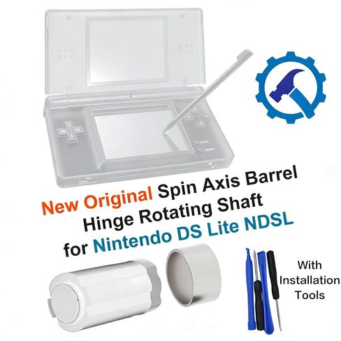 Compatible with Nintendo DS Lite (NDSL),Replacement Hinge Shaft with Screwdrivers & Pry Tools,Repair Loose/Broken Screen Hinge,Replacement Parts (Console Not Included) in Kuwait