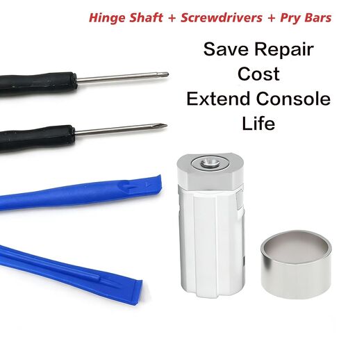 Compatible with Nintendo DS Lite (NDSL),Replacement Hinge Shaft with Screwdrivers & Pry Tools,Repair Loose/Broken Screen Hinge,Replacement Parts (Console Not Included) in Kuwait