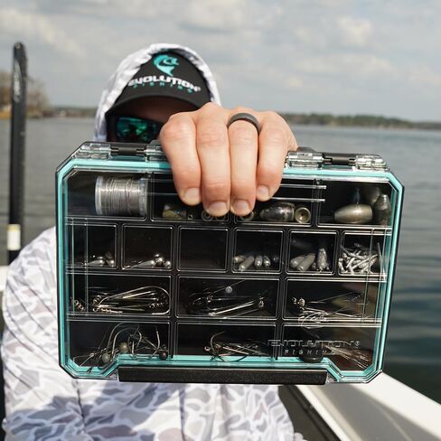 Evolution Fishing BallistiX 3.5 Terminal Tackle Tray – Waterproof Tackle Storage Box with Anti-Migration Design, One-Hand Latch, Polycarbonate Lid, Rust-Resistant Terminal Tackle Organizer in Kuwait