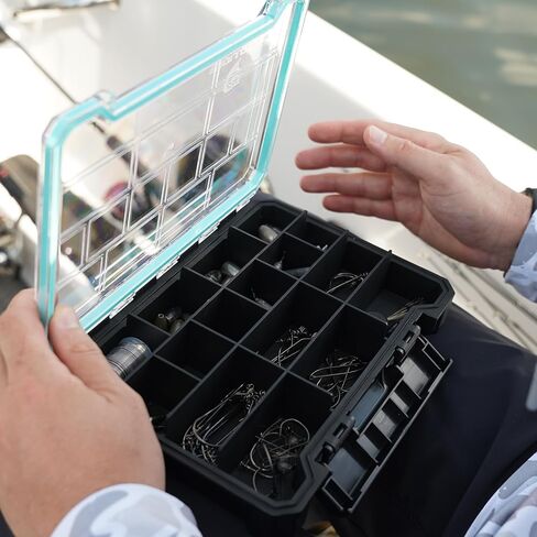 Evolution Fishing BallistiX 3.5 Terminal Tackle Tray – Waterproof Tackle Storage Box with Anti-Migration Design, One-Hand Latch, Polycarbonate Lid, Rust-Resistant Terminal Tackle Organizer in Kuwait