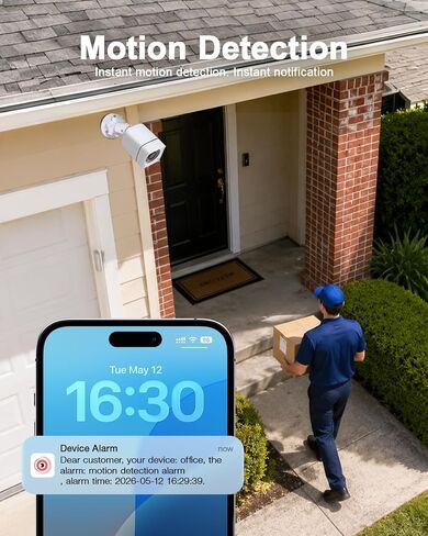 4CH Wired Security Camera System, AIWIXEN 4X 1080P Cam, DVR with 512GB HDD in Saudi Arabia