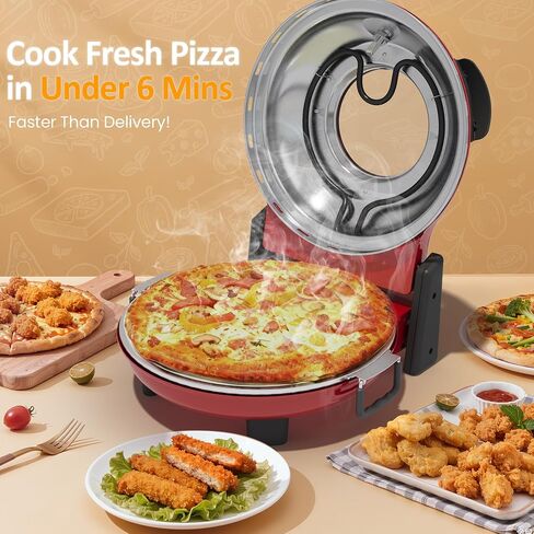 Sunvivi 12‘’Electric Countertop Pizza Oven & Maker - Heats up to 770℉,1200W in Kuwait