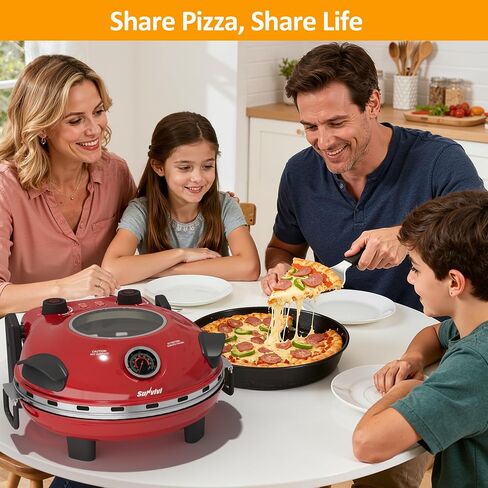 Sunvivi 12‘’Electric Countertop Pizza Oven & Maker - Heats up to 770℉,1200W in Kuwait