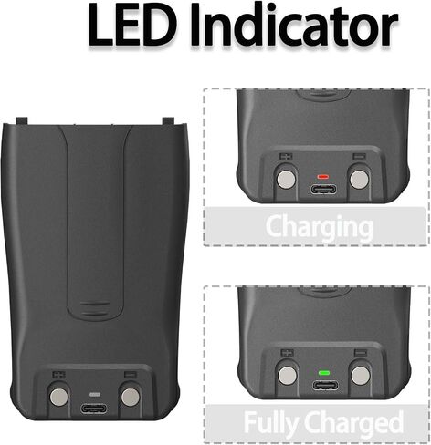 10Packs 888S Two Way Radio Battery 1500mAh USB-C Rechargeable 3.7V BL-1 Compatible with BF-88A ESY-88A 777S 666S 999S H-777 C1 Walkie Talkies in Kuwait