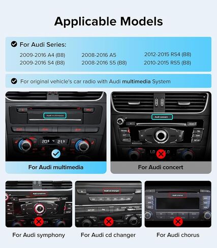 10.25"CarPlay Radio for Audi A4 A5 B8 (09-16) Multimedia3G MMI ONLY in Kuwait