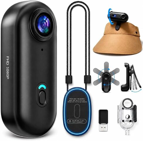 JETO 1080P Mini Body Camera 128GB, Wearable Motorcycle Camera WiFi POV in Kuwait