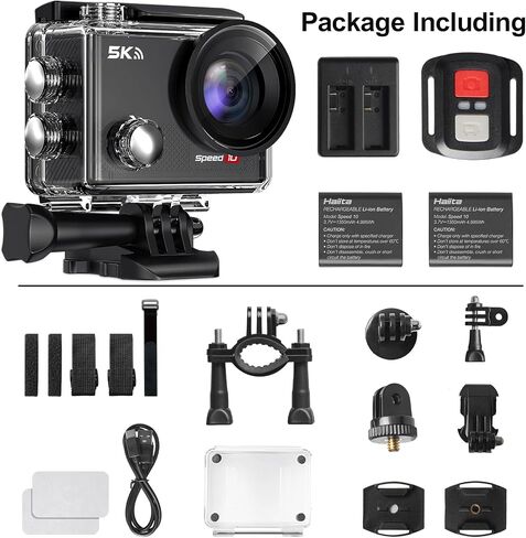4K Action Camera with 64GB Card 30MP EIS WiFi 131FT Waterproof in Kuwait