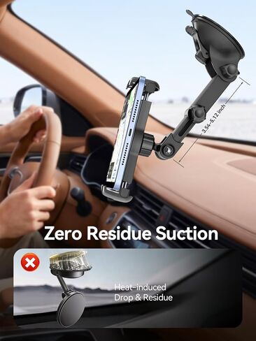 Tablet Holder for Car iPad Mount for Truck, Vacuum Suction Cup for Dash & Windshield【360°】 Strong Deep Clamp Tablet Stand for All Phones & Tablets 4.7"–12.9" Apple iPad Samsung Galaxy Tab in Kuwait
