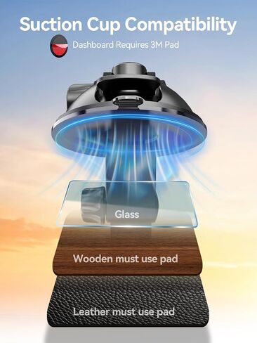 Tablet Holder for Car iPad Mount for Truck, Vacuum Suction Cup for Dash & Windshield【360°】 Strong Deep Clamp Tablet Stand for All Phones & Tablets 4.7"–12.9" Apple iPad Samsung Galaxy Tab in Kuwait