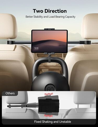 JOYROOM Car Tablet Holder Mount, [Extension Arm] ipad Headrest Stand for Back Seat, Tablet Car Mount for iPad Pro, Air, Mini, Galaxy Tab, Kindle Fire HD, Switch OLED, 4.7-13" Devices in Kuwait