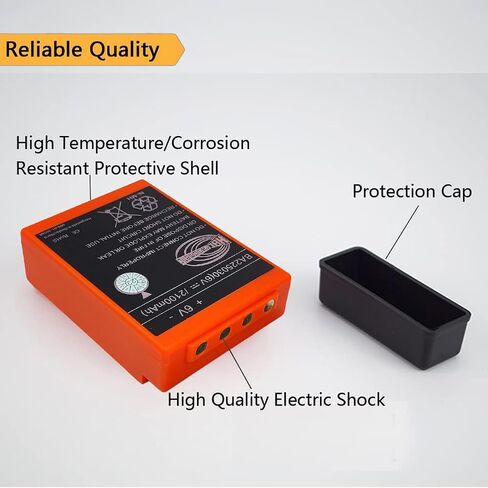 (1-Pack) DC 10V-30V QA109600/QD109300 Charger with (4-Pack) HBC Radiomatic 6V 2100mAh BA225030 Battery for HBC Wireless Romote Control Battery in Kuwait