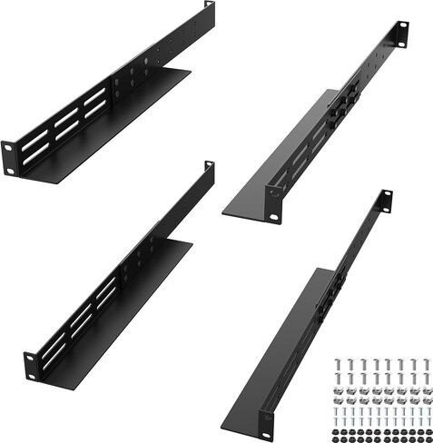 1U Universal Rack Mount Rails, 4-Post Server Rack Rail in Kuwait