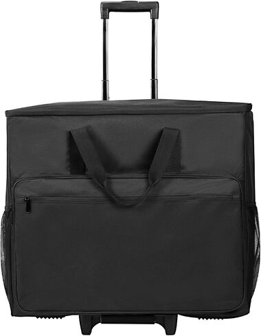 BUBM PC Carrying Case on Wheels, Desktop Travel Bag with Detachable Trolley for PC Tower, Monitor, Keyboard and Mouse, Black (Bag Only, for 24" Monitor) in Kuwait