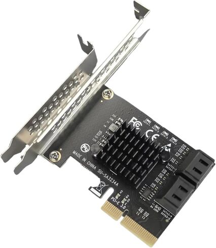 4-Ports PCIe X2 SATA 3.0 Expansion Card in Kuwait