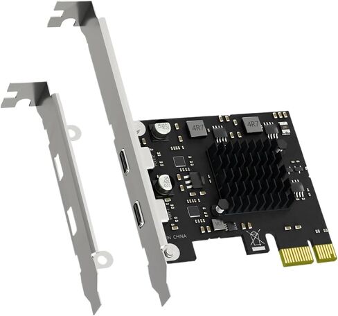 2‑Port 10G USB3.1 Gen2 Type‑C PCIe X1 Expansion Card ASM3142 in Kuwait