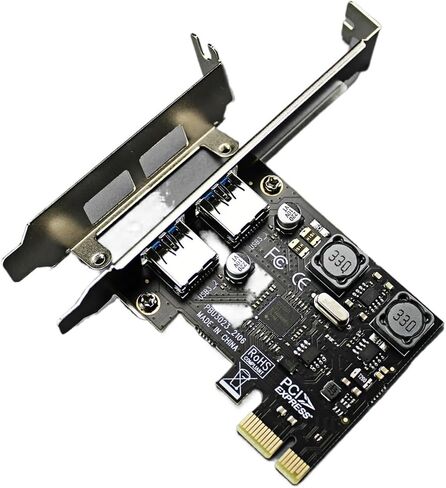 2-Port USB 3.2 Gen1 5Gbps PCIe Expansion Card in Kuwait