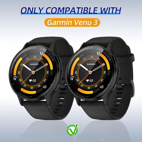 2 Pack for Garmin Venu 3 45mm Screen Protector Case in Kuwait