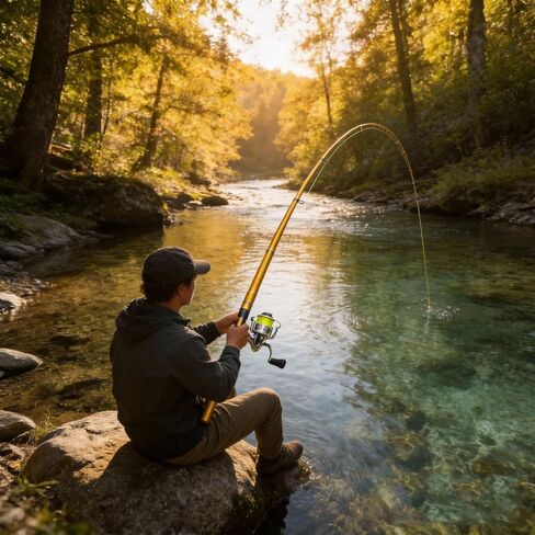 Portable Pocket Mini Fishing Rod - Compact Travel-Ready Gear Ultra-Light Aluminum Alloy Telescopic Design, Perfect for Beginners, Camping, Backpacking & Gifting in Kuwait