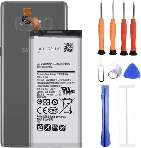 EB-BN950ABE Battery Compatible with Samsung Galaxy Note 8 SM-N950F, SM-N950U, SM-N9500, SM-N950U1, SM-N950N, SM-N950W, SC-01K, SM-N950FD Replacement Battery for with Repair Tool kit in Kuwait