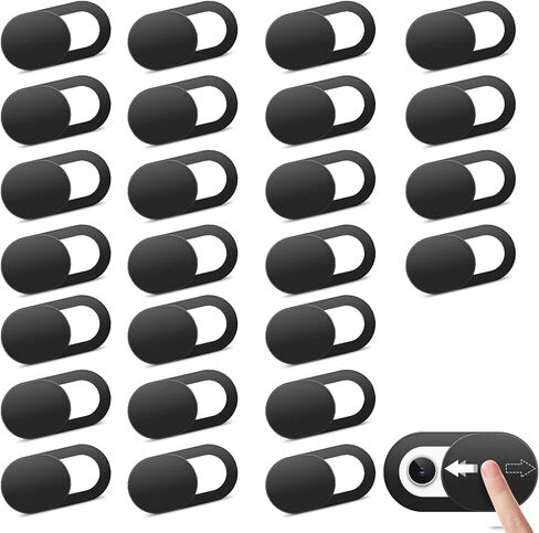 [25 Pack] Laptop Camera Cover Slide, Ultra-Thin Webcam Cover Compatible with Camera for MacBook,Laptop,PC,Computer,iMac,iPad. 0.022in Thick Web Blocker Protect Your Privacy and Security in Saudi Arabia