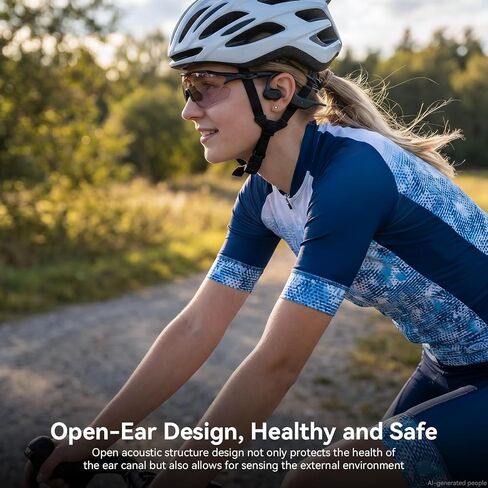 LEVN Open Ear Headphones, Running Headphones Bluetooth 5.3, 14H Battery Sweatproof & Water-Resistant, Wireless with Built-in Mic for Sport, Cycling, Workout, Gift in Kuwait