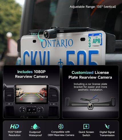 Car Radio Stereo for Chevy Silverado GMC Sierra 07-13, CarPlay Android Auto in Kuwait