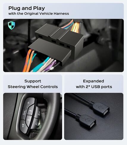 Car Radio Stereo for Chevy Silverado GMC Sierra 07-13, CarPlay Android Auto in Kuwait