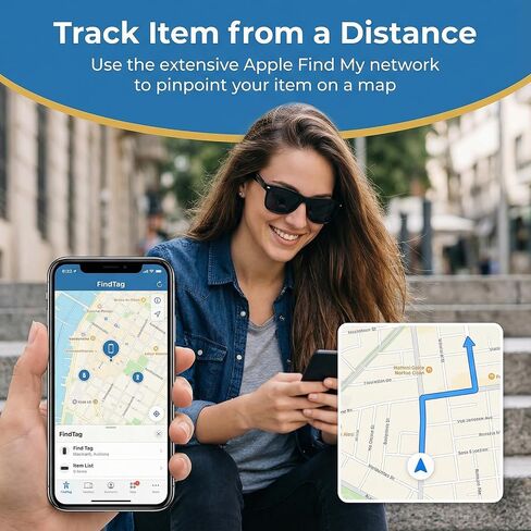4 Pack Tracker Tags Apple MFi Certified Works with Apple Find My (iOS Only) in Kuwait