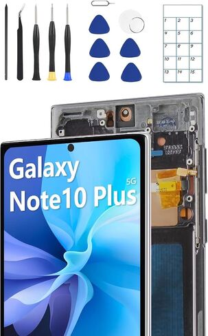 for Galaxy Note 10 Plus OLED Screen Replacement with Frame and Tools in Kuwait