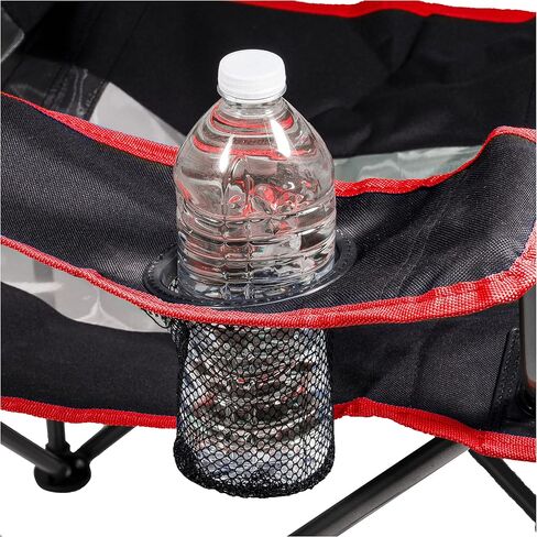 Kelsyus Original Foldable Canopy Chair for Camping, Tailgates, and Outdoor Events, Grey/Red in Kuwait