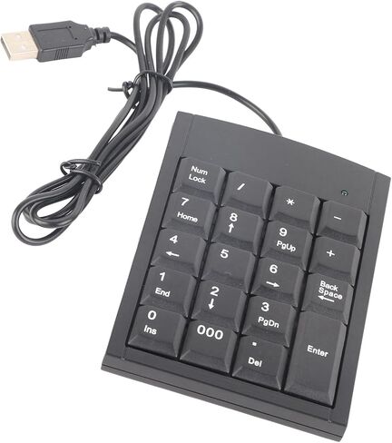 Chrees Mini USB Numeric keypad 19 Key for Laptop, Anti Slip Portable keypad in Kuwait