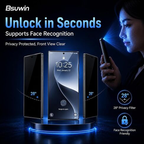 2 Pack Privacy Screen Protector for Samsung Galaxy S26 Ultra in Saudi Arabia