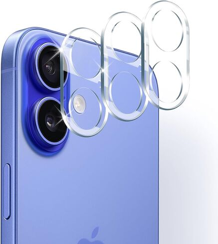 3PCS Rear Back Camera Lens Protector Tempered Glass for iPhone 17 Pro Max - HD Clear Full Coverage Guard [Not for iPhone 17 Pro] in Saudi Arabia