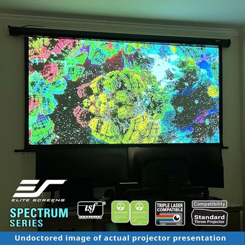Elite Screens Spectrum Swift-RC1, 115-INCH Motorized Projector Screen Movie Home Theater Gaming 4K/8K Retractable Electric Projection Screen, ELECTRIC115H2 in Saudi Arabia