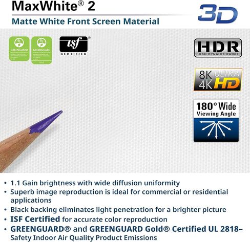 Elite Screens Spectrum Swift-RC1, 115-INCH Motorized Projector Screen Movie Home Theater Gaming 4K/8K Retractable Electric Projection Screen, ELECTRIC115H2 in Saudi Arabia