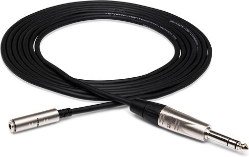 Hosa HXMS-025 Pro Headphone Adaptor Cable, REAN 3.5 Millimeters TRS to 1/4 Inches TRS, 25 Feet in Saudi Arabia