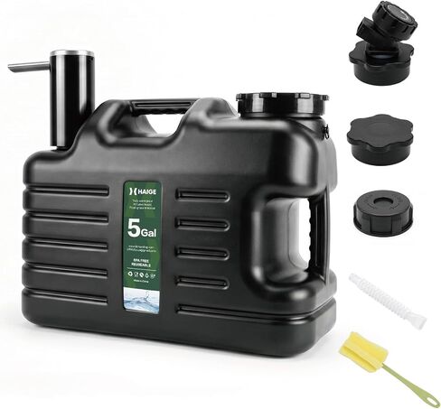 HAIGE 5 Gallon Water Jug with Automatic Touch Control Pump for Outdoors Camping Hiking in Kuwait