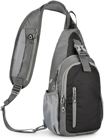 levayhill Small Crossbody Sling Backpack,Hiking Daypack Men Women,Gray in Kuwait