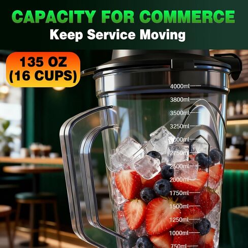 VONCI 2200W Commercial Blender with Sound Enclosure, 135 oz Large Capacity in Kuwait